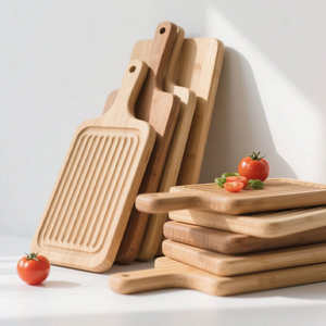 Planche à <span class=keywords><strong>d</strong></span>écouper en bois <span class=keywords><strong>d</strong></span>'acacia avec poignée pour la cuisine, pour la viande, <span class=keywords><strong>le</strong></span> pain, les fruits, <span class=keywords><strong>le</strong></span> fromage, planche de service, planches à charcuterie - Product Image 2