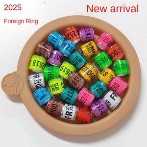 <span class=keywords><strong>2025</strong></span> Hoge Kwaliteit Gepersonaliseerde Aangepaste Race Duif Ring Aluminium En Plastic Kleur Met Naam Voor Huisdieren - Product Image 2
