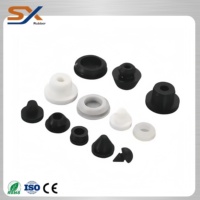 SHUOXI Bouchon en forme de cône conique conique sur mesure, petit bouchon en caoutchouc résistant à la chaleur en silicone rond solide conique