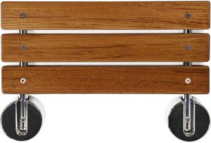 Asiento de Ducha <span class=keywords><strong>Plegable</strong></span> Moderno de Madera de Teca, Banco <span class=keywords><strong>Plegable</strong></span> Montado en la Pared para Baño, <span class=keywords><strong>Cocina</strong></span>, Dormitorio, Sala de Estar - Product Image 5