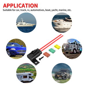 Водонепроницаемая крышка 12VDC, ATC-ATO, держатель предохранителя с 12AWG, 15 см - Product Image 6