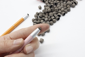 Silicone cao su Sợi dẫn điện bút stylus lời khuyên cho màn hình cảm ứng dẫn điện Bạc sợi mịn ngòi - Product Image 5