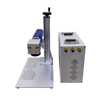 Marqueur laser à fibre refroidi par air, best-seller, pour métal, acier inoxydable et plastique dur |   Contrôle EZCAD, prise en charge DXF/AI