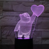 Lampe de table pour la Saint-Valentin, cadeau pour la femme