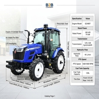 Mini-tondeuse agricole multifonctionnelle 4x4 sur roues pour tracteur agricole – Machine agricole polyvalente