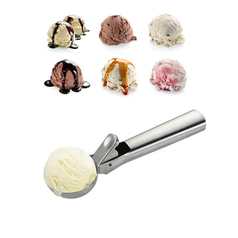 Cookie Scoop Met Gemakkelijk Trigger Ice Cream Scoop Rvs Ijs Scooper