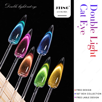 JTING effet Unique Date Double lumière oeil de chat gel vernis 6 couleurs Double brillant aimant oeil de chat gel vernis à ongles OEM bouteille unique