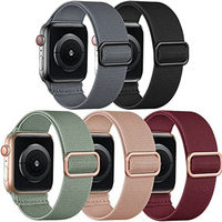 Convient pour Apple Watch SE 765, bracelet élastique à boucle tissée - bracelet simple et élégant de style iWatch 8