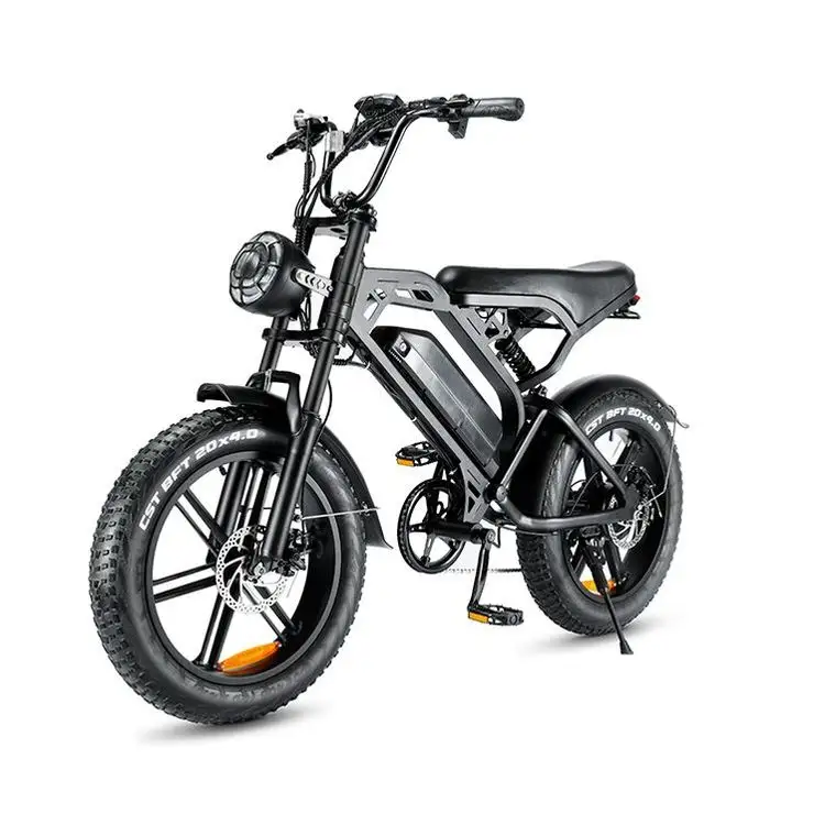 UE EE. UU. Almacén Pit Dirt Suspensión completa Ciudad Bicicleta 20*4,0 Pulgadas Mejor 48V 750W Bicicleta eléctrica plegable