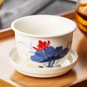 Tazza da Tè in <span class=keywords><strong>Vetro</strong></span> Borosilicato 12OZ di Lusso Moderna Fatta a Mano con Filtro in Ceramica Rinforzato Ecologica per Caffè/Tè - Product Image 6