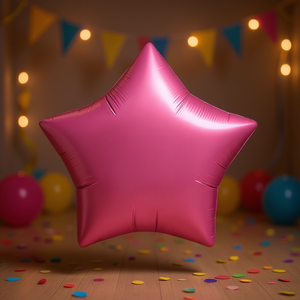 Party Love Foil Star <b>Balloon</b> Pink 24 In For Birthday Parties Kids <b>Decor</b> - Product Image 2