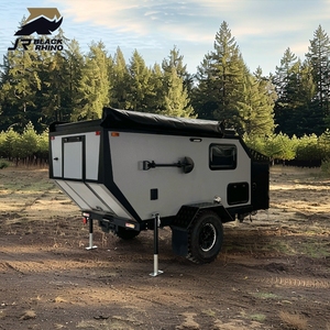 Mini <span class=keywords><strong>caravane</strong></span> tout-terrain multifonctionnelle, intérieur modulaire, remorquable par <span class=keywords><strong>moto</strong></span> - Product Image 1