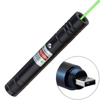 Stylo pointeur LED vert rechargeable par USB en aluminium JF, étanche IP65, haute luminosité, pour usage quotidien et extérieur