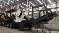 Broyeur mobile automatique de cône de capacité du minerai 40-380tph de pierre de roche dure de roue de la Chine