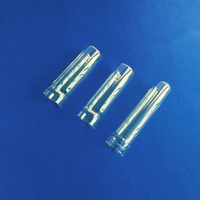 Tube en verre de quartz brut, tube transparent en silice fondue, longueur personnalisée pour atelier de soufflage du verre