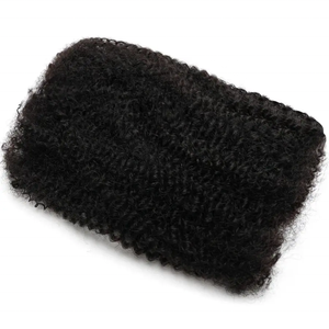 Cabello Humano Remy Afro Kinky a Granel para Trenzas, Doble Trama, Mini Twist, Microlocs, Extensiones de Cabello para Trenzas Calientes, Negro y Rubio - Product Image 2