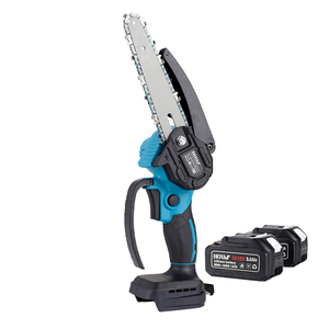 <span class=keywords><strong>Mini</strong></span> tronçonneuse <span class=keywords><strong>à</strong></span> <span class=keywords><strong>batterie</strong></span> au lithium rechargeable 21V, taille de lame 4, 6, 8 pouces, élagueuse électrique pour le travail du bois, pour usage domestique et industriel - Product Image 1