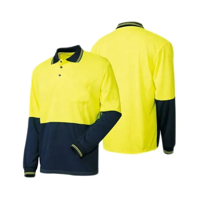 EN20471 Long sleeve hi-vis safety reflective new design T-shirts/Polo color matching