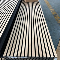 Panneaux muraux en MDF, panneaux acoustiques décoratifs, panneaux acoustiques 96hx8, panneaux muraux en lattes de bois, Painel De Parede