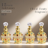 Parfums de Luxe Arabes Unisexe de Haute Qualité en Gros, Lot de 12 x 15 ml – Mini-Fragrances Longue Tenue d'Inspiration Moyen-Orientale, Parfums de Dubaï