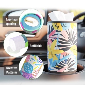 Tous types de papier toilette non blanchi en rouleaux, en papier végétal, non toxique, et mouchoirs en papier pour voiture et visage, en boîtes cubiques, en gros - Product Image 4