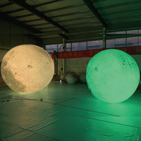 Ballons décoratifs gonflables du système solaire : Mars, Vénus, Saturne, Mercure, Lune, Terre avec lumière