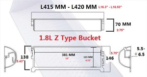 Mới 1.8L Z loại nhựa thang máy xô nhà sản xuất cung cấp - Product Image 6