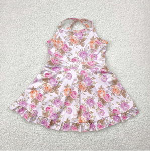 Vestidos Deportivos con Tirantes para Niñas, 8 Colores, Ropa de Yoga, Vestidos hasta la Rodilla con Volantes, Ropa de Yoga para Niñas - Product Image 2