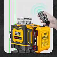 Niveau laser à lumière rouge de haute qualité ODM, niveleur de terrain autonivelant 12/16 lignes, garantie 3 ans, batterie au lithium pour usage domestique et industriel