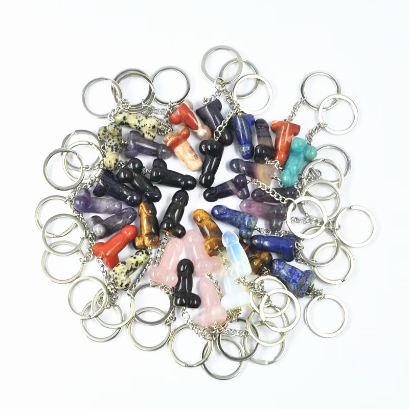 Wholesale Natural Customized Key Chains Polished