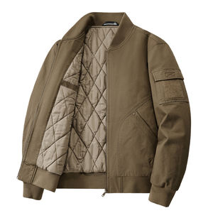 Chaqueta de Forro Polar Personalizada con Logotipo, Nueva, Estándar, Larga, para Otoño e Invierno, Estilo Béisbol, Holgada, Informal, Cómoda y a la Moda para Hombre - Product Image 3