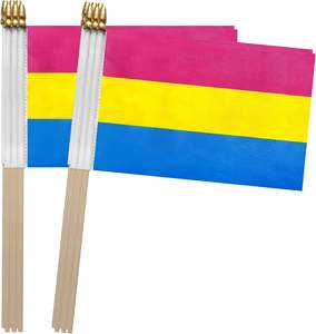 Haute Qualité Prêt À Expédier Bahamas Bâton Drapeau Bahaméen Caraïbes Petits Mini Drapeaux À Main 4x6 pouces - Product Image 2
