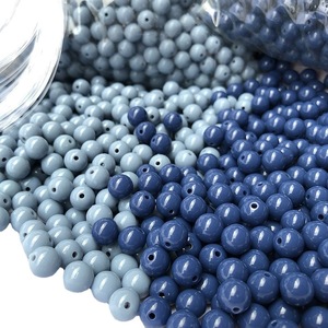 Acrylic <b>Beads</b> 10mm Round Gray <b>Blue</b> For Jewelry Making Bulk Loose <b>Beads</b> - Product Image 5