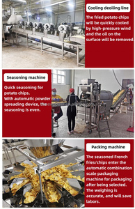 Usine de transformation de pommes de terre entièrement automatique, ligne de production de chips de pommes de terre, machine à fabriquer des frites surgelées - Product Image 6