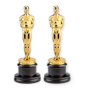 Chất lượng cao Hợp kim kẽm Awards Oscar Grammy tùy chỉnh khắc vàng người đàn ông kim loại Trophy