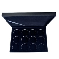 12 pièces 40mm boîte de rangement de pièces de monnaie boîte-cadeau en papier plastique pour capsule de 45mm taille extérieure