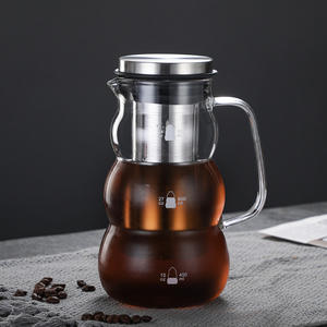 Cafetera Portátil Kingze para Café Frío, Jarra de Vidrio Borosilicato de 1000ml/2000ml para Uso Doméstico y Comercial, Juego de Café y Té - Product Image 3