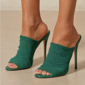 รองเท้าแตะแบบนุ่ม ระบายอากาศได้ดี ทันสมัย สำหรับผู้หญิง แฟชั่นรองเท้าส้นสูงสำหรับฤดูร้อน รองเท้าสลิปเปอร์เซ็กซี่สำหรับสุภาพสตรี ไซส์ใหญ่ 43 - Product Image 6