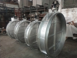 Vanne papillon de ventilation à souder en acier inoxydable 304 DN1300 basse pression, sans actionneur, livraison gratuite – Direct Usine - Product Image 4