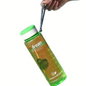 Botella de Agua Deportiva al por Mayor, Botella de Plástico PET Minimalista y Elegante con Cuerda para Mujer - Product Image 4
