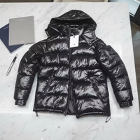 Veste en duvet pour homme personnalisable avec logo brodé, design de luxe léger, veste en duvet et vêtements d'extérieur