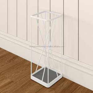 Porte-parapluie en métal de luxe moderne, nouveau design blanc antique pour une utilisation en intérieur, fabriqué en fer durable - Product Image 1