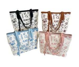 <span class=keywords><strong>Sac</strong></span> <span class=keywords><strong>Cabas</strong></span> en Cuir PU Nouvelle Tendance 2025 pour <span class=keywords><strong>Femme</strong></span>, Grande Capacité avec Pendentif, Fermeture Éclair, Portable, Style Nouveauté, Couleur Unie - Product Image 1