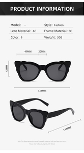 แว่นกันแดดแฟชั่นหรูหราดีไซน์เนอร์สั่งทำพิเศษสำหรับผู้หญิงและผู้ชาย รุ่นปี 2025 แบรนด์ดัง โลโก้ แว่นตาทรงแคทอาย ทรงผีเสื้อ ขายส่ง - Product Image 5