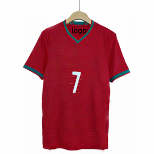 Portugal CR7 RONALDO B.FERNANDES Unisex Groothandel Fan Speler Versie 100% Polyester 26 WK Voetbalshirt - Product Image 1