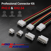 JST PH2.0mm XH2.54mm Male Female Wire Connector Kit 2/3/4/5/6 Pin 12V PVC Jacket Pure Copper Conductor Automobile
