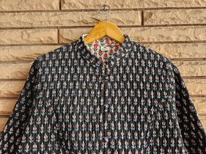 Veste en coton matelassée à motifs floraux imprimés à la main, légère, ethnique, avec boutons sur le devant pour femmes, élégante, excellent prix - Product Image 3