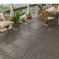 Dalles de terrasse extérieures WPC de haute qualité, en composite bois-plastique, imperméables, à emboîtement, pour patio