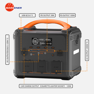 Générateur solaire portable ESS 1200W, station d'alimentation 1100Wh, UPS 220V, <span class=keywords><strong>batterie</strong></span> lithium-ion MPPT, solaire, domestique, extérieur, voiture - Product Image 3