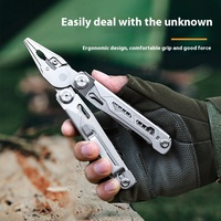 Pince à dénuder les fils 17-en-1 en acier, outil multifonction EDC, jeu de tournevis, embouts, qualité DIY, personnalisable OEM pour le camping et autres applications